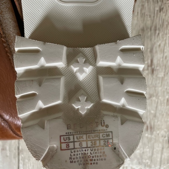 Bed Stu Reina III Tan Rustic Nectar Lux chunky penny loafers NWOT - Picture 7 of 11